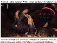 Tablet Screenshot of lulus-airedaleterrier.de